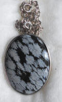 Snowflake obsidian necklaces for sale