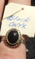 Woman's Onyx Rings for sale